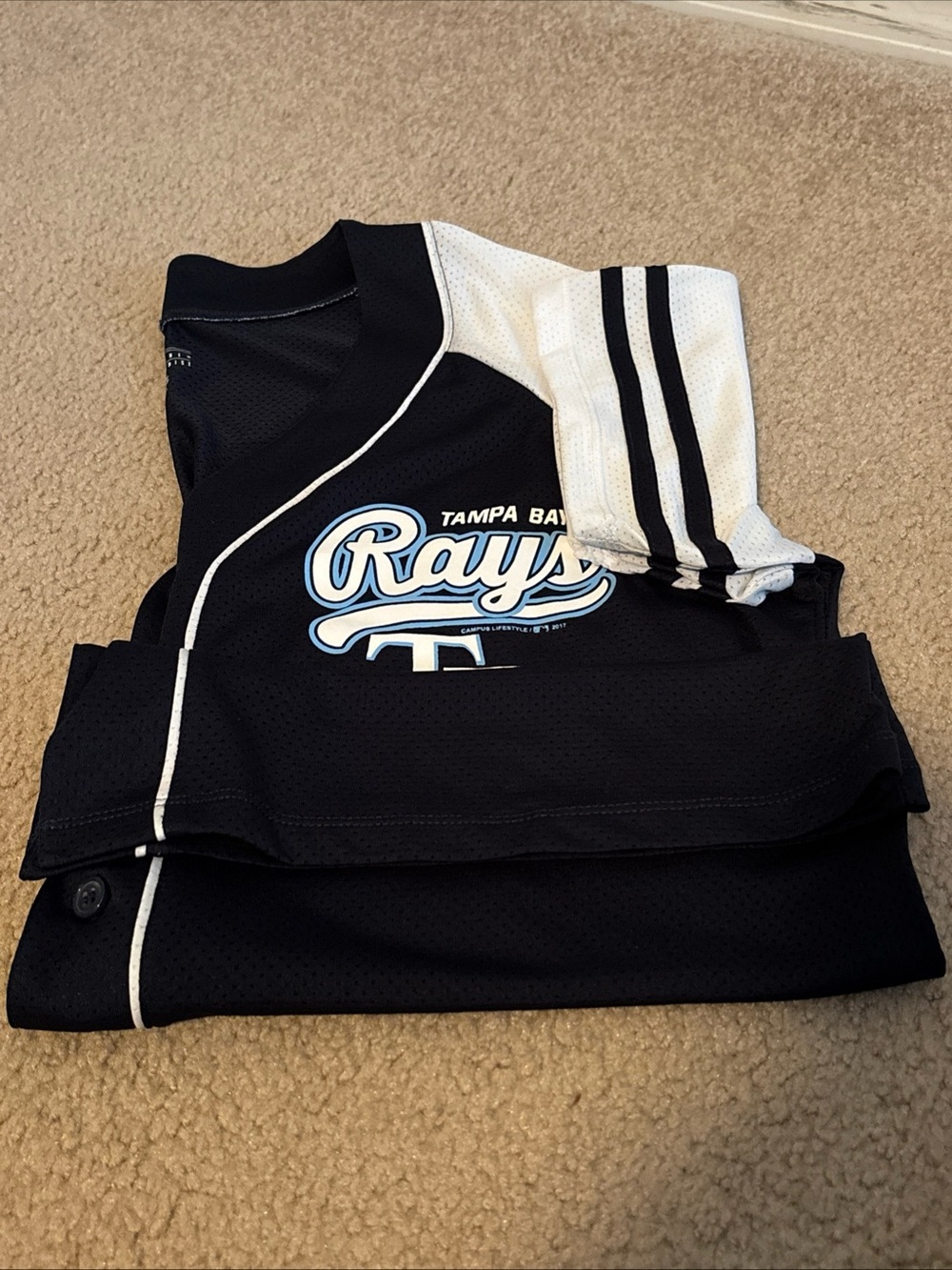 Tampa Bay Rays Womens Mesh Jersey Size XL Baseball Genuine Merchandise V-neck - Picture 12 of 13